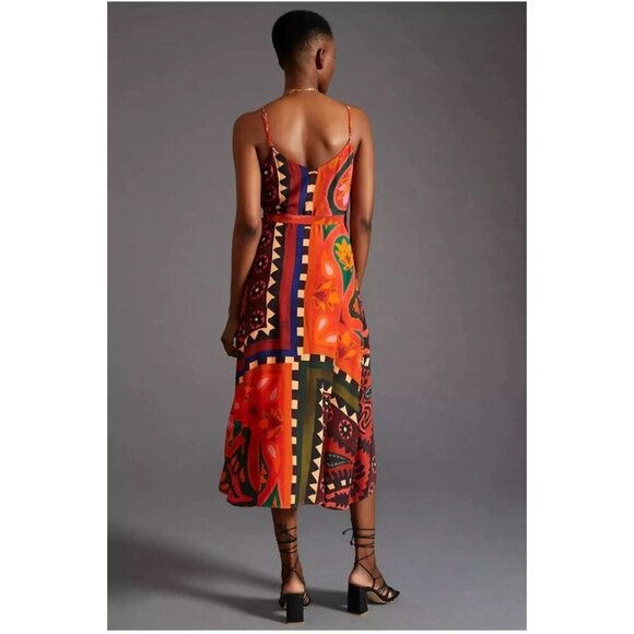 NWT Farm x Anthropologie Hanky Wrap Dress Tropical Vacation Size XSP/0 - Picture 3 of 13